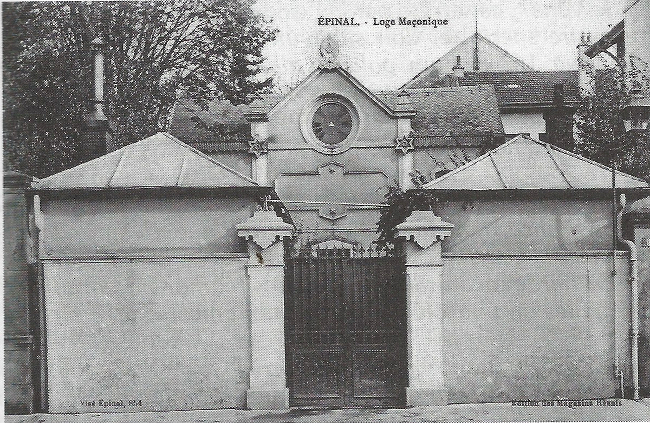 Le Temple de la Fraternité vosgienne, à Épinal au début du XXe siècle.