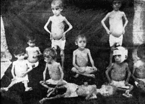 Enfants arméniens recueillis pendant le génocide.