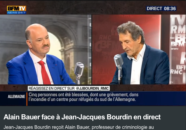 Alain Bauer sur BFM TV