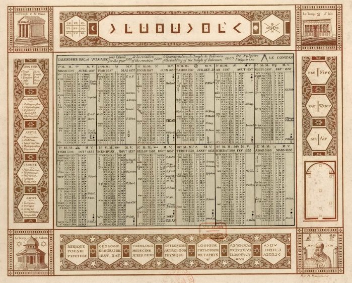 calendrier maconnique