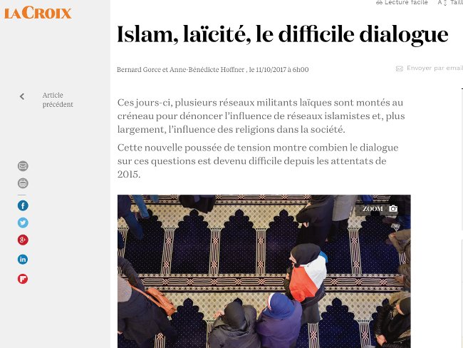 Islam, laicite