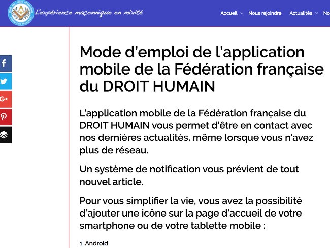 appli mobile DH