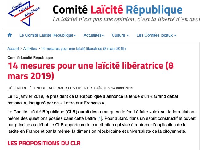 CLR 14 mesures