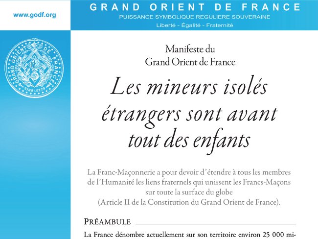 manifeste mineurs etrangers