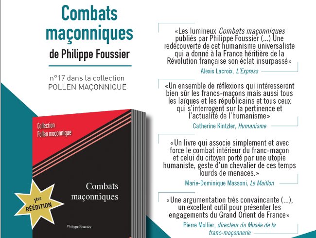 reedition Combats maconniques