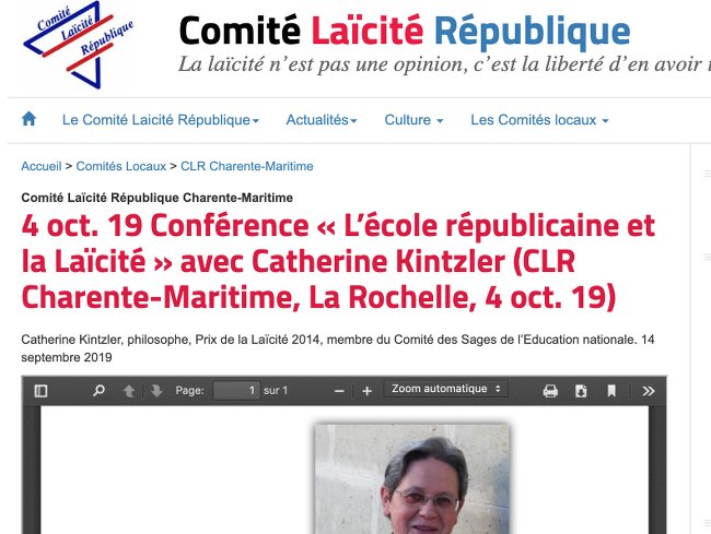 Kintzler La Rochelle 041019
