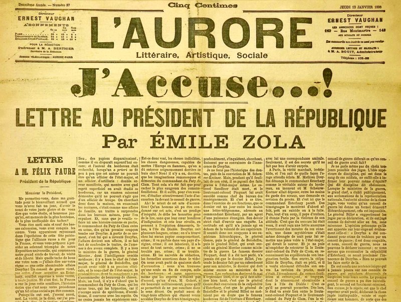 J Accuse de Zola