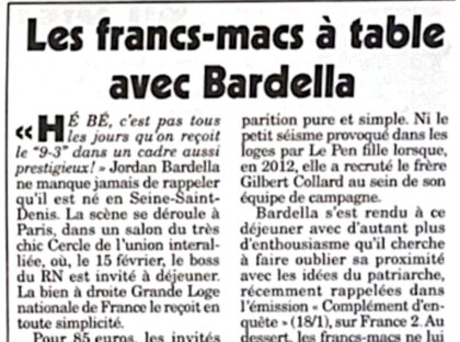 FM a table avec Bardella