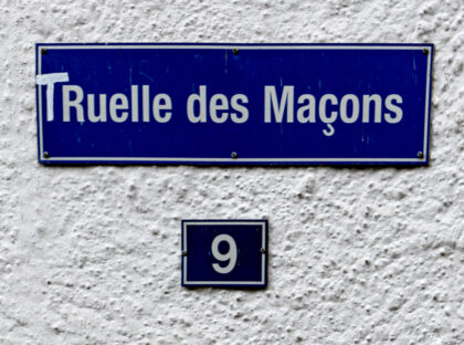 Truelle des macons