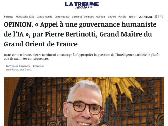 Bertinotti La Tribune 301125