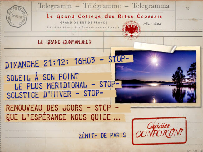 Solstice 2025 Confortini