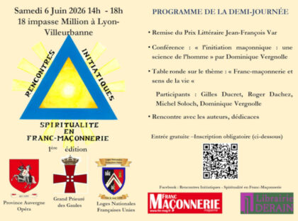 Rencontre Initiatiques 6 juin Lyon