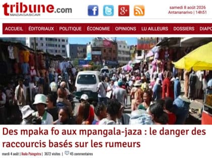 rumeurs Madagascar