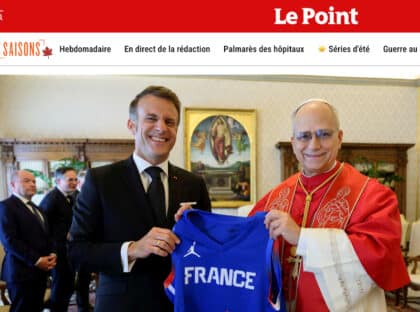 Macron et Leon XIV