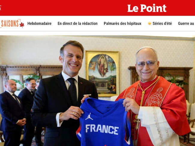 Macron et Leon XIV